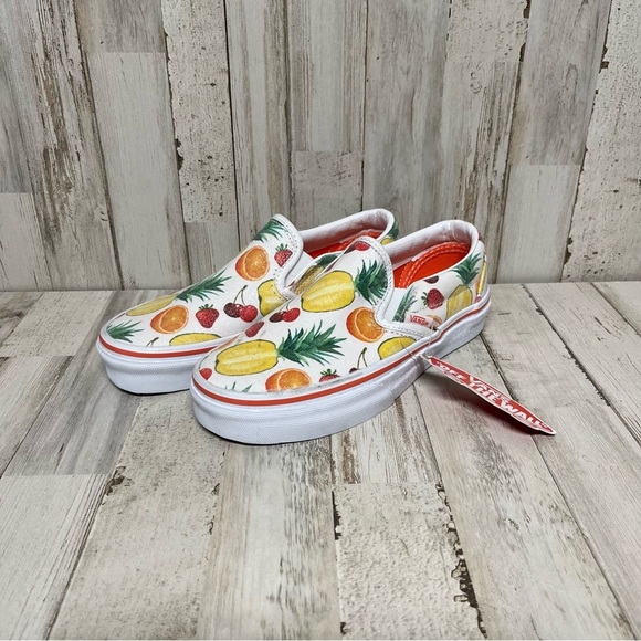 Vans Unisex Kids Fruit Salad Multicolor Slip On Shoes Size US 5 W Or 3.5 Man - Picture 2 of 6